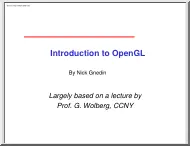 Nick Gnedin - Introduction to OpenGL