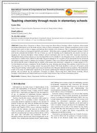Kama Illias - Teaching Chemistry Through Music in Elementary Schools