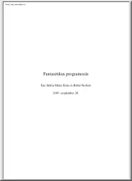 Bátfai Mária - Fantasztikus programozás Java nyelven