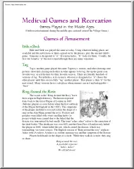 Medieval Games and Recreation