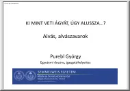 Purebl György - Alvás, alvászavarok