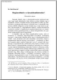 Dr. Rab Henriett - Magánosítható-e a