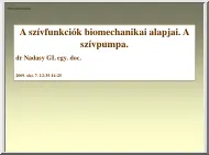 dr. Nádasy György - A szívfunkciók