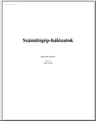 Vajda Tamás - Számítógép-hálózatok