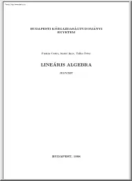 BKÁE Puskás-Szabó-Tallos - Lineáris algebra