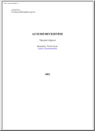 Török István - Az euró bevezetése