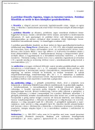 Politikai Filozófia tételek, 2002