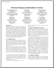 Ahmed-Amor - Enhanced subquery optimizations in Oracle