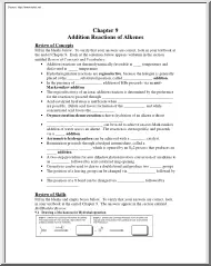 Addition Reactions of Alkenes