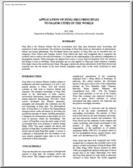 M. Y. Mak - Application of Feng Shui Principles to Major Cities in the World