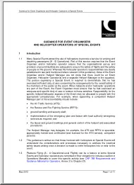 Guidance for Event Organisers and Helicopter Operators at Special Events