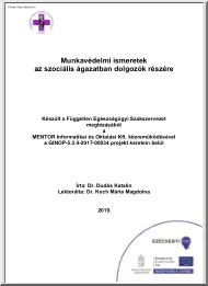 Dr. Dudás Katalin - Munkavédelmi ismeretek az szociális ágazatban dolgozók részére