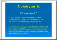 A papírgyártás, Mi is az a papír?