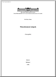 Dr. Ferke János - Menedzsment alapok