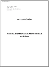 Czapárné Gajdos Ildikó - A szociális igazgatás, valamint a szociális ellátások