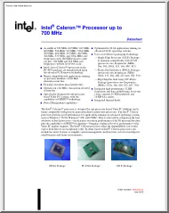 Intel Celeron processor datasheet