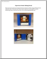 Experience Book, Baking Bread