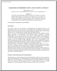 Dragoljub Cucic - Paradoxes of Thermodynamics and Statistical Physics