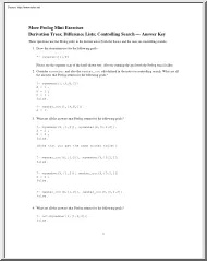More Prolog Mini Exercises Derivation