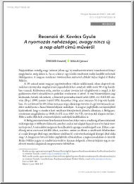 Öveges Kristóf - Recenzió dr