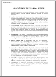 Adatvédelmi értelmező szótár
