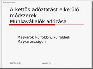A kettős adóztatást elkerülő módszerek, Munkavállalók adózása