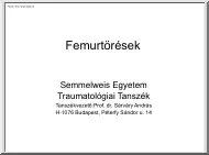 dr. Sárváry András - Femurtörések