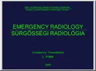 Sürgősségi radiológia, Erek