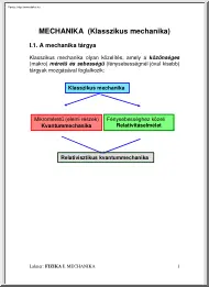 Klasszikus mechanika