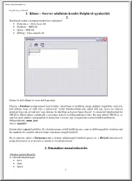 Delphi programozás tételek