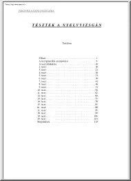 Angol középfokú nyelvvizsga-tesztek