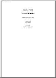 Petőfi Sándor - Juan el Paladín