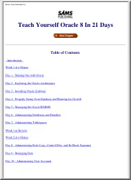 Teach yourself Oracle 8 in 21 days
