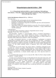 Közgazdaságtan szigorlati tételsor