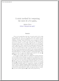 Andrea Carta - A Static Method for Computing the Score of a Go Game