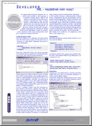 XML ismertető és linkgyűjtemény