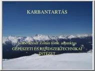 Szabó József Zoltán - Karbantartás