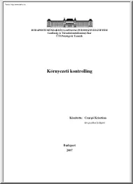 Csurgó Krisztina - Környezeti Kontrolling