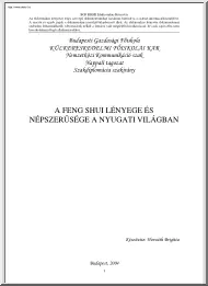 Horváth Brigitta - A Feng Shui lényege és népszerűsége a nyugati világban