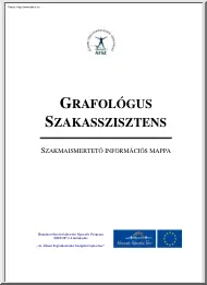 Grafológus szakasszisztens, szakmaismertető információs mappa
