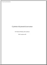 Kardos-Jósvai - Gyártási folyamatok