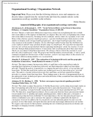 Medini Bhandari - Organizational Sociology and Organization Network