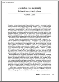 Adamik Mária - Család versus népesség