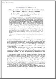 Angeletos-Hellwig-Pavan - Dynamic Global Games of Regime Change, Learning Multiplicity, and the Timing of Attacks