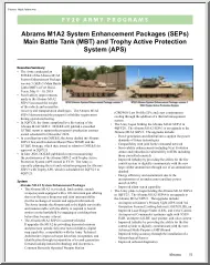 Abrams M1A2 System Enhancement Packages SEPs Main Battle Tank MBT and Trophy Active Protection System APS