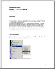 Powerpoint XP oktatási segédlet