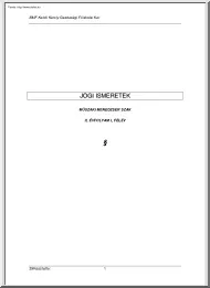 BMF-KGK Papp Károly - Jogi ismeretek