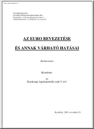 Az euró bevezetése és annak várható hatásai