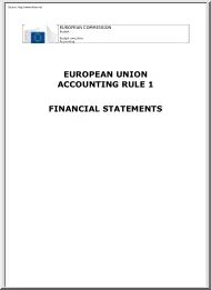 European Union Accounting Rule 1, Financial Statements