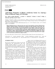 Belina-Sabularse-Dizon - Antioxidant Properties of Bignay Wine at Different Stages of Processing